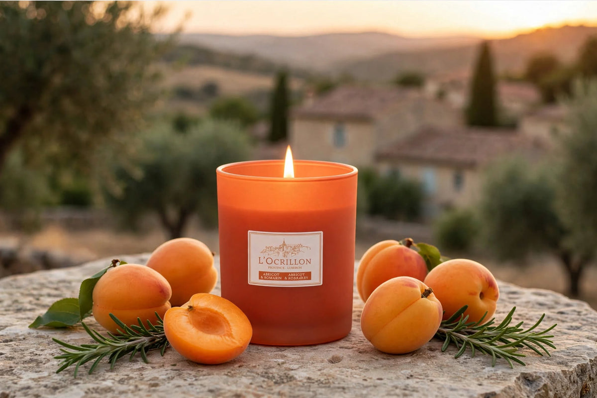 Bougie parfumée Abricot-Romarin