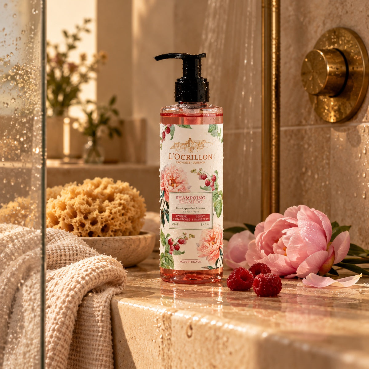 Shampoing Framboise-Pivoine
