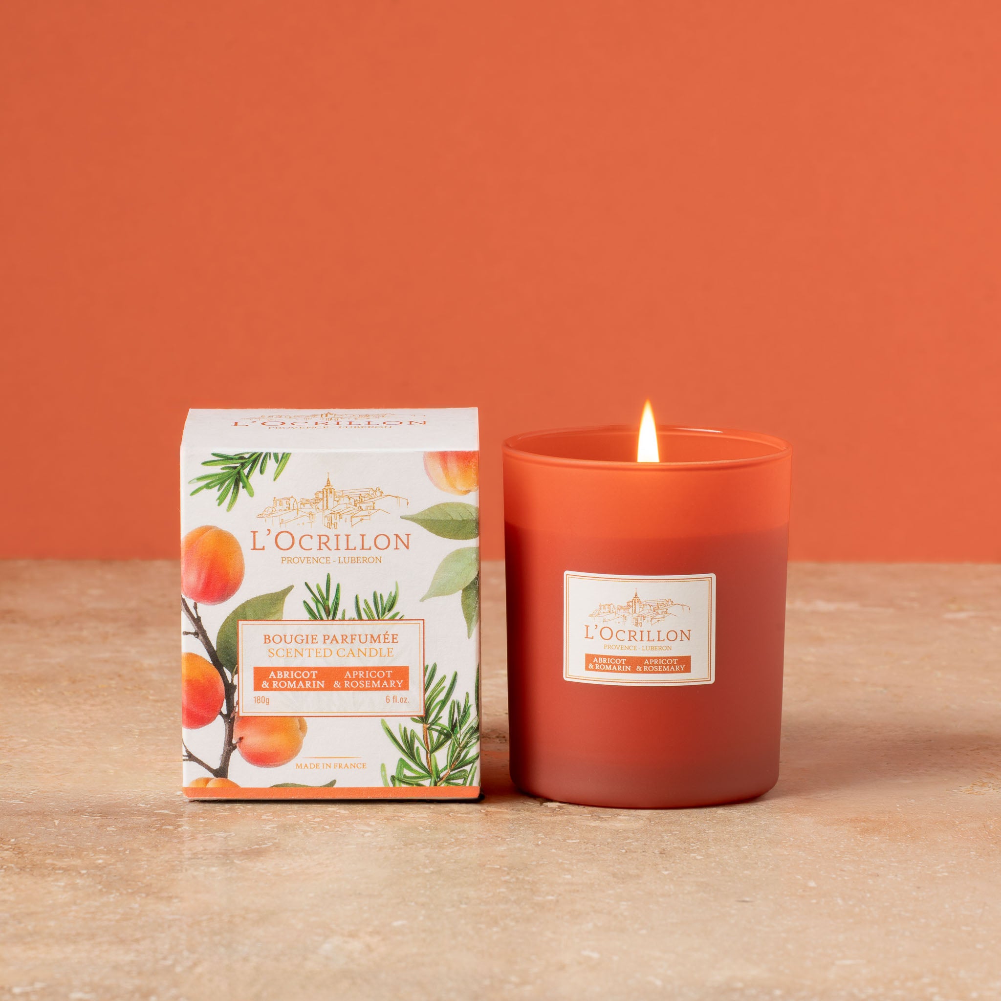 Bougie parfumée Abricot-Romarin