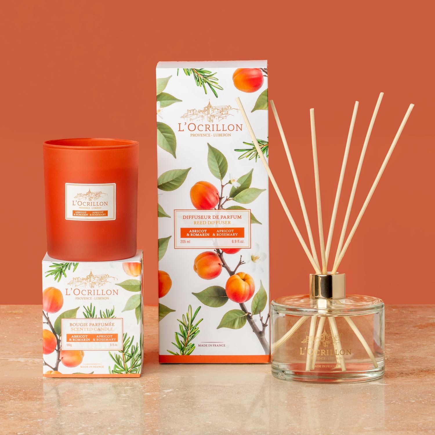 Coffret senteur Abricot-Romarin