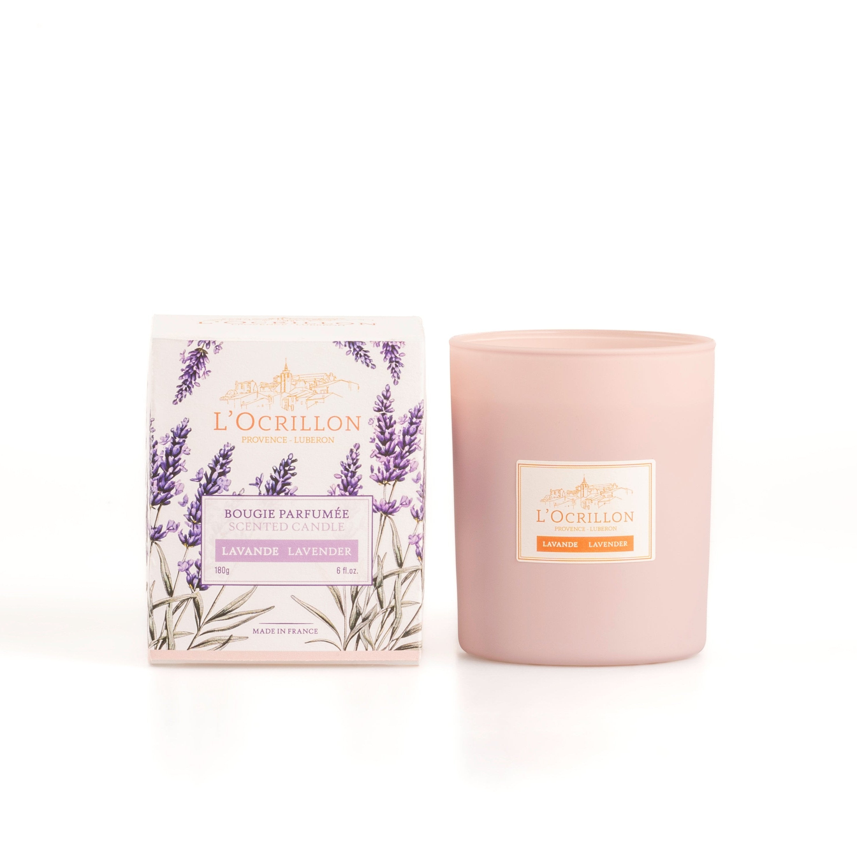 Lavender scented candle