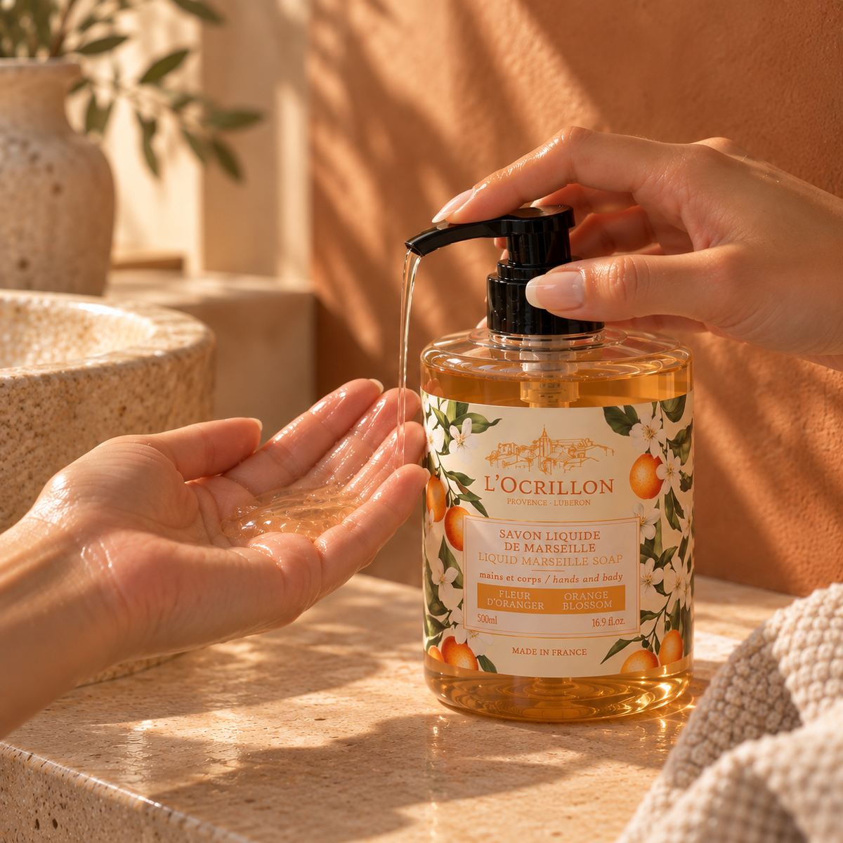 Savon liquide de Marseille Fleur d'Oranger