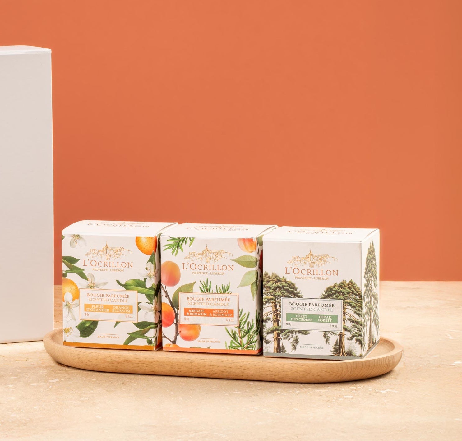Coffret 3 bougies parfumées Luberon