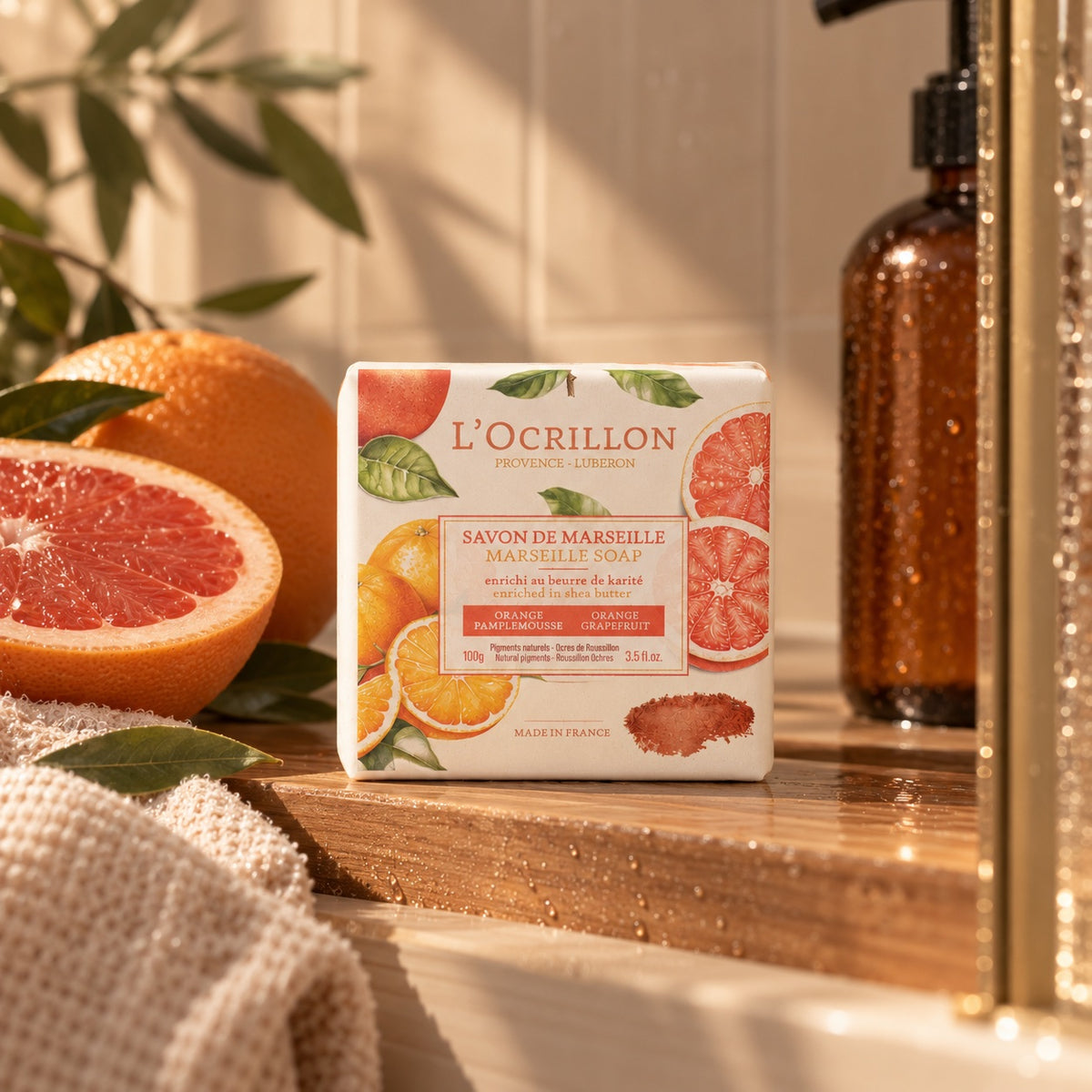 Savon solide Orange-Pamplemousse